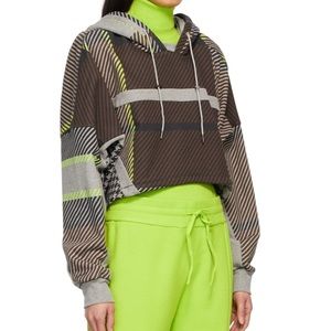 Adidas x ivy park multicolor all over print crop hoodie